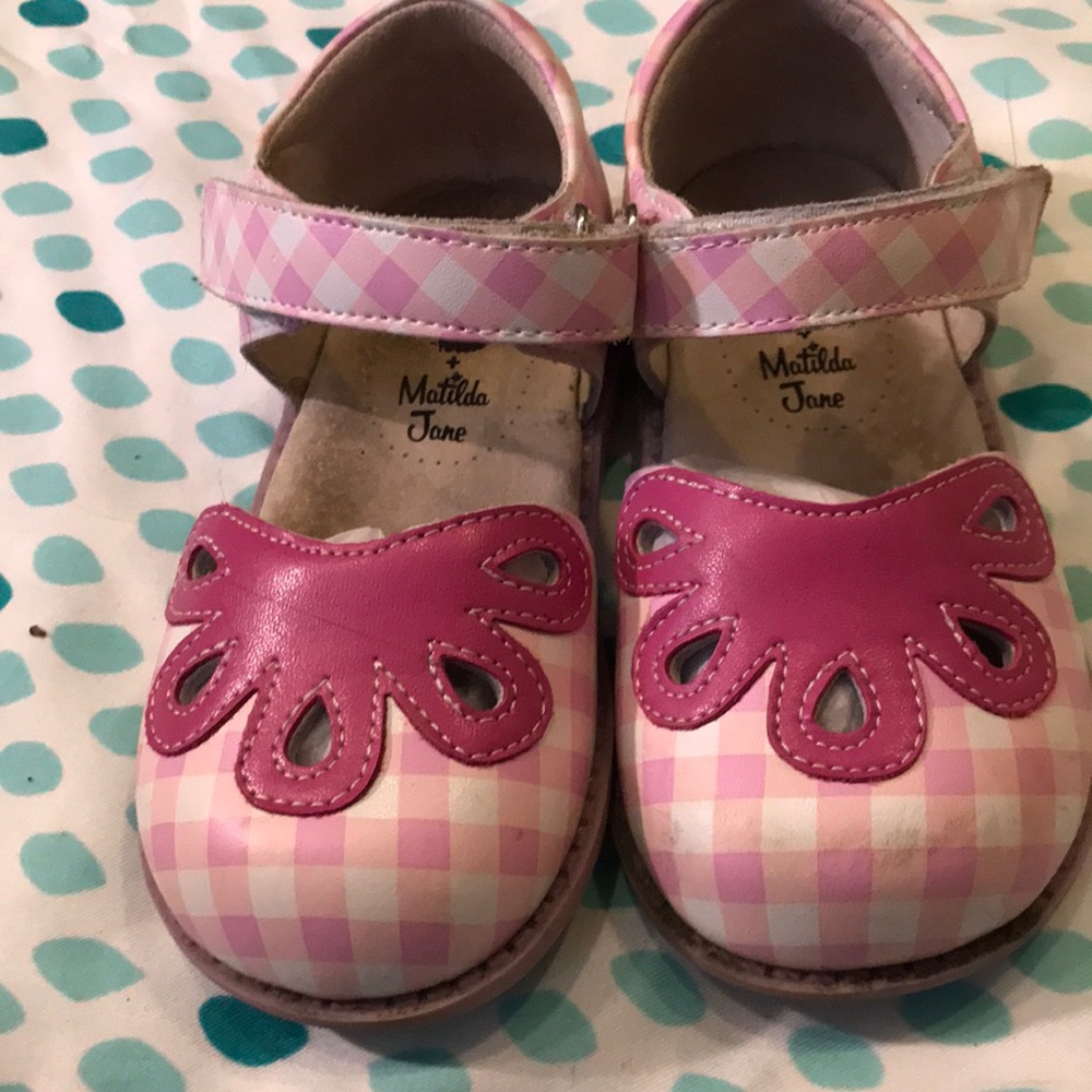 Livie and Luca for Matilda Jane pink plaid shoes